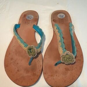 GUESS Crochet Thong Sandals – Size 7.5